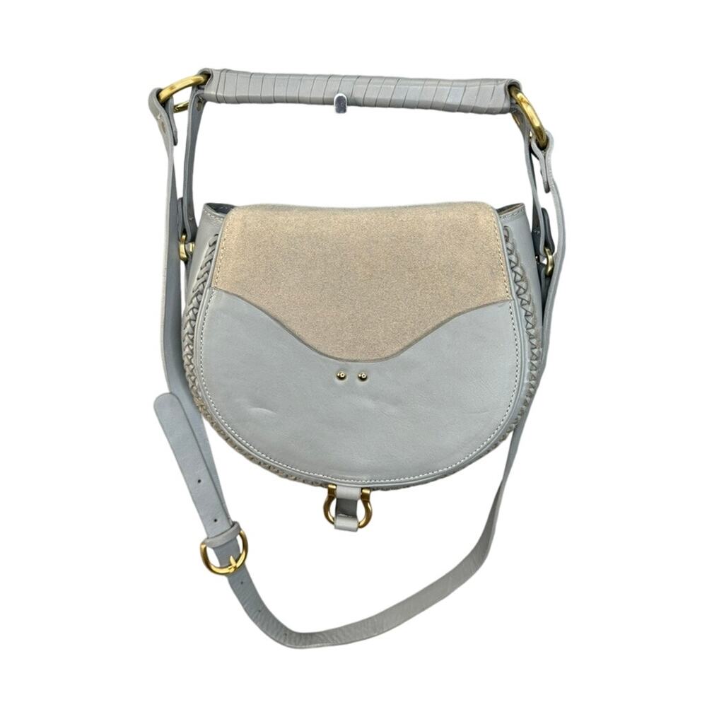 Sancia Babylon Bar Crossbody Bag Blue Gray